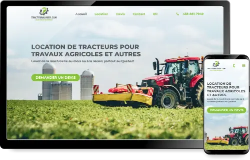 site web tracteur a louer